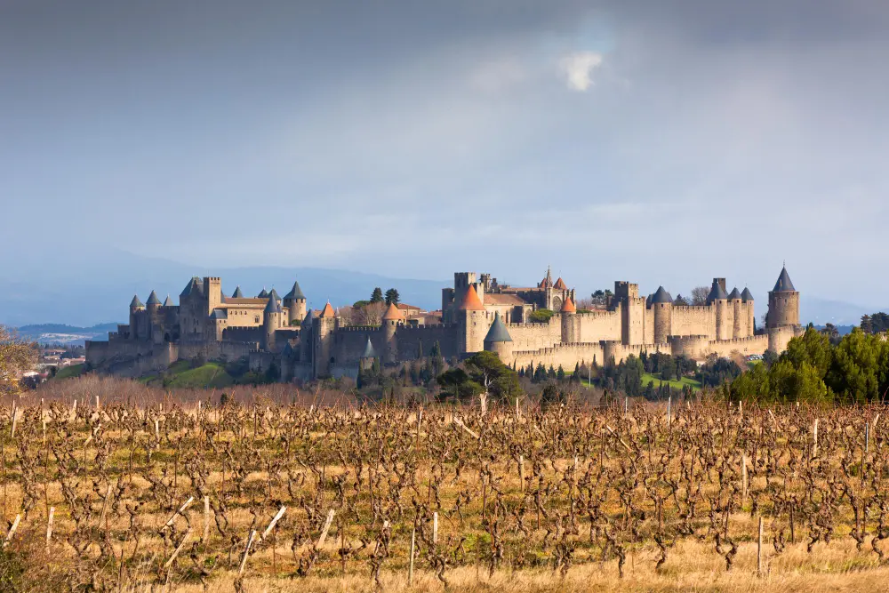 vue de la cité de carcassonne